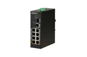 Visuel du produit Switch 8 ports PoE 2.0 10/100Mbps + uplink 1 x RJ45 et 1 SFP