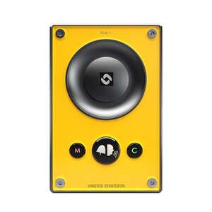 Platine interphone  IP 1 BP +  touches M&C Industriel  IP66 IK8 - JAUNE