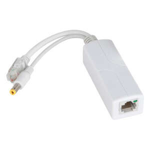 Splliter PoE : entrée RJ 45 PoE vers une sortie RJ45 sans PoE et une sortie 12v