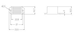 Visuel du produit Buzzer 9-15VDC 85Db