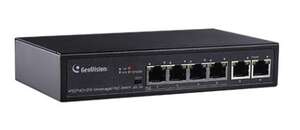 Switch 4 ports PoE 10/100 Mbps + uplink 2 x RJ45 10/100Mb