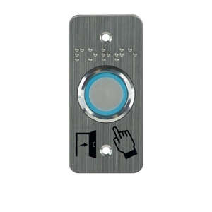 Bp acier inox D25 bleu/vers/buzzer 12/24V AC/DC CONTACT NO+NC TEMPO + SSP125