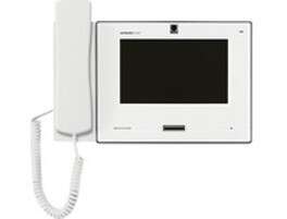 Moniteur blanc vidéo IP/SIP écran tactile 7" + boucle magnétique