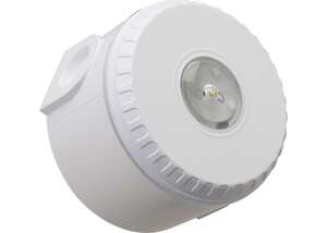 Diffuseur lumineux corps blanc flash rouge socle haut