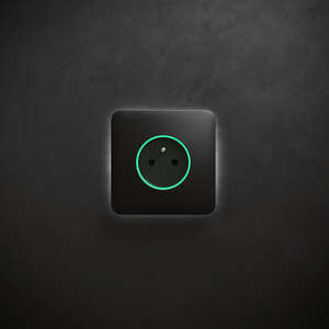 Slidecover noir pour la prise OUTLETCORE Type E