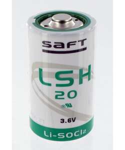 Pile LR20 Lithium SAFT LSH20, 3,6V, 13Ah