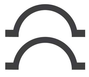 Bride ø 50mm (Jeu de 2 brides)