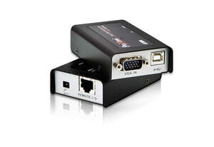 Mini console KVM Extender Cat 5e USB VGA 1280x1024 100m
