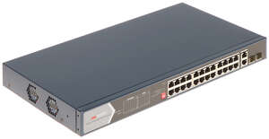 Switch 24 ports PoE Gbit  + uplink 2X RJ45 et 2X SFP Gbit