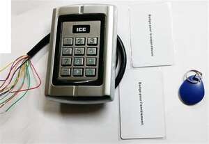 Clavier antivandale + lecteur de badge, , 2 relais, IP68