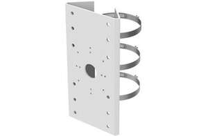 Visuel du produit Support de fixation alu pour mât acier inoxydable blanc