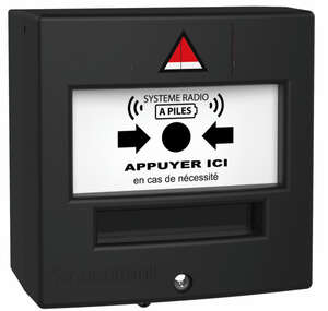 Déclencheur Manuel NOIR PPMS RADIO ADRESSABLE