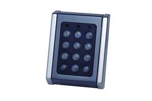 Clavier+ lecteur Prox autonome 2 relais touches poly alu gris/ch