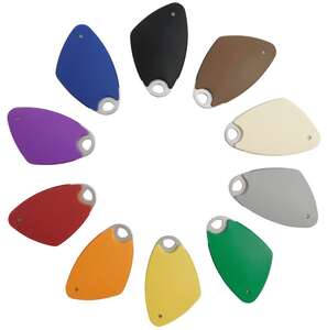 Badge 13.56Mhz Mifare électronique mains-libres insert alu gravé Noir