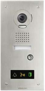 Platine vidéo inox encastrée avec synthèse vocale