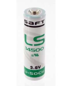 Pile AA  lithium SAFT LS14500, 3,6V, 2,6Ah