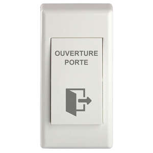 Bouton poussoir étroit pour pose en applique