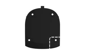 Visuel du produit Support de remplacement mural pour Hub Noir