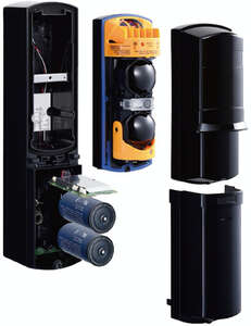 Barrière radio portée 60m, 2 faisceaux, faible consommation, monocanal