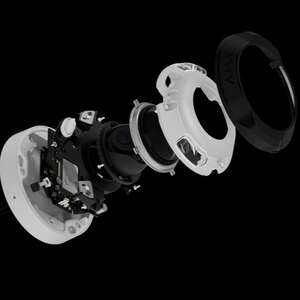 Visuel du produit Dôme IP blanc 5MP Obj 2.8mm IR30M IP65