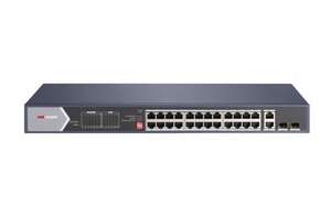 Visuel du produit Switch 24 ports PoE Gbit  + uplink 2X RJ45 et 2X SFP Gbit