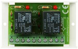 Carte 2 relais 12V 2RT 2A sous 30Vdc