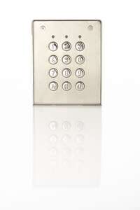 Clavier saillie 2 relais 1000 codes touches métalliques