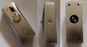 Bouton poussoir saillie INOX, un contact NO sur bornier