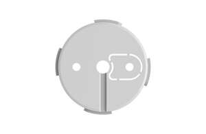 Visuel du produit Support de remplacement mural pour HomeSiren Blanc