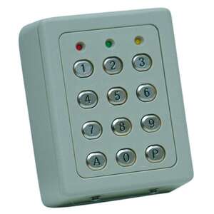 Clavier  2 Relais, 60 codes, touches métalliques , boitier ABS GRIS